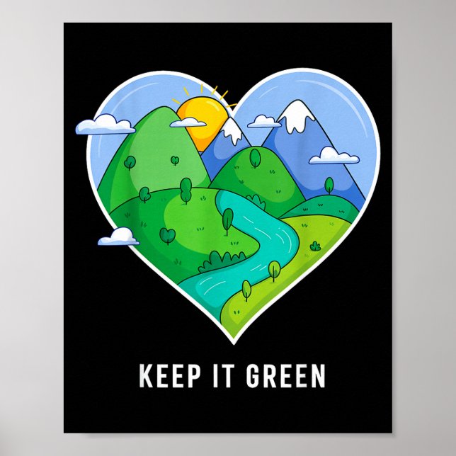 Keep it green save the planet earth day 2026 idea  poster (Front)