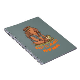 Keep It Groovy Capybara Cute Retro Custom Notebook