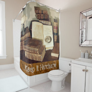 Keep it Handsome Shower Curtain Books