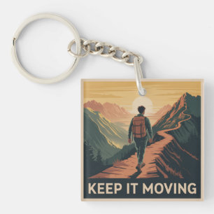 Keep It Moving Key Ring