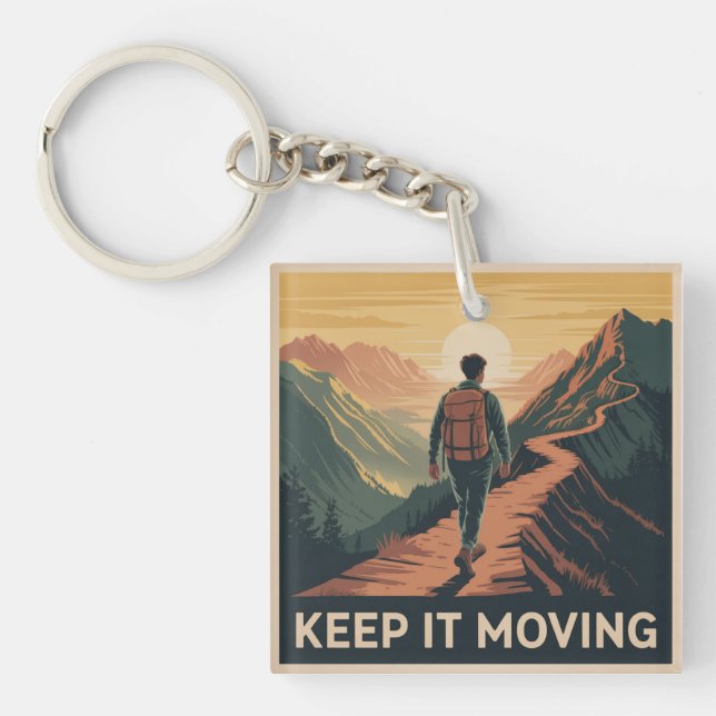Keep It Moving Key Ring (Front)