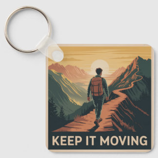 Keep It Moving Key Ring