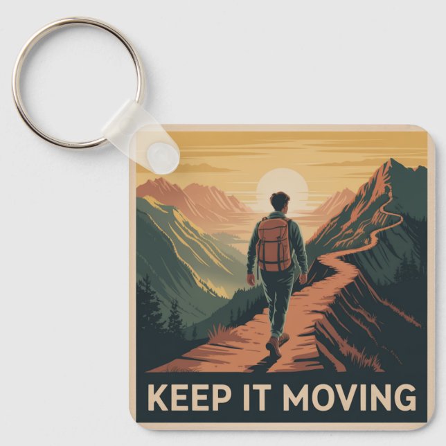 Keep It Moving Key Ring (Front)