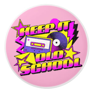 Keep it old school ceramic knob