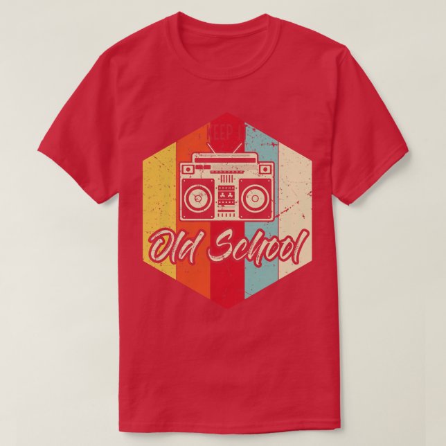 Keep It Old School HipHop Rap HipHopper T-Shirt (Design Front)