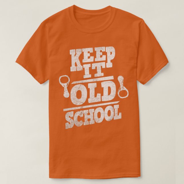 Keep It Old School Pop Top Pull Tab Retro  (Design Front)