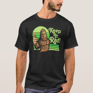 Keep It Rad! Vintage Bigfoot Thumbs Up Funny Vinta T-Shirt