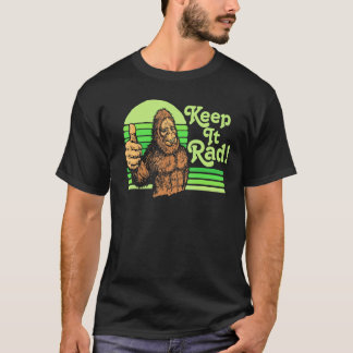Keep It Rad! Vintage Bigfoot Thumbs Up Funny Vinta T-Shirt