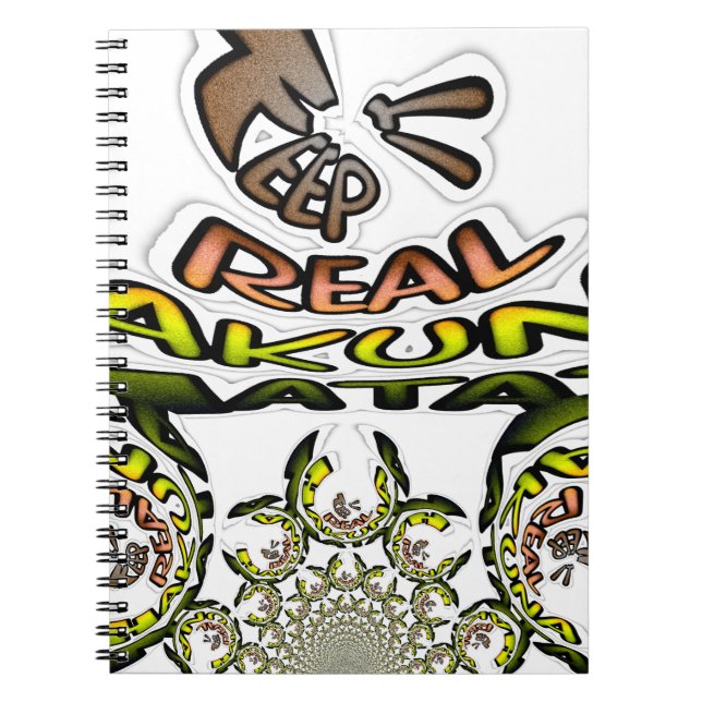 Keep It Real: Kaleidoscope Art Print/Graphic Notebook (Front)