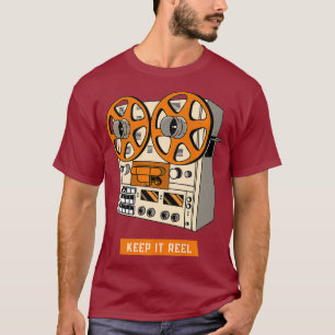Keep It Reel Old School Vintage Filmmaker T-Shirt