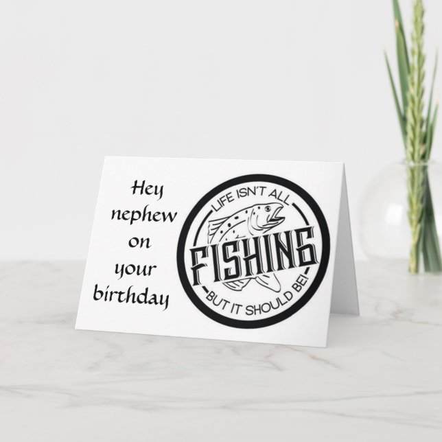 **KEEP IT REEL** ON **NEPHEW'S BIRTHDAY** CARD (Front)