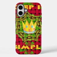 Keep It Simple: Bold Golden Red Woven Floral print