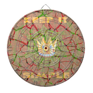 Keep It Simple: Cracked Earth Royal Clarity Art Dartboard
