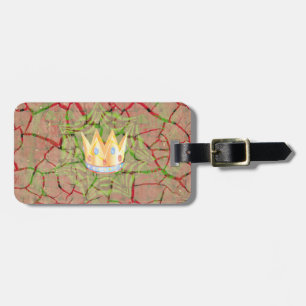Keep It Simple: Cracked Earth Royal Clarity Art Luggage Tag