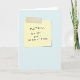 Keep it Simple One Year Birthday Card