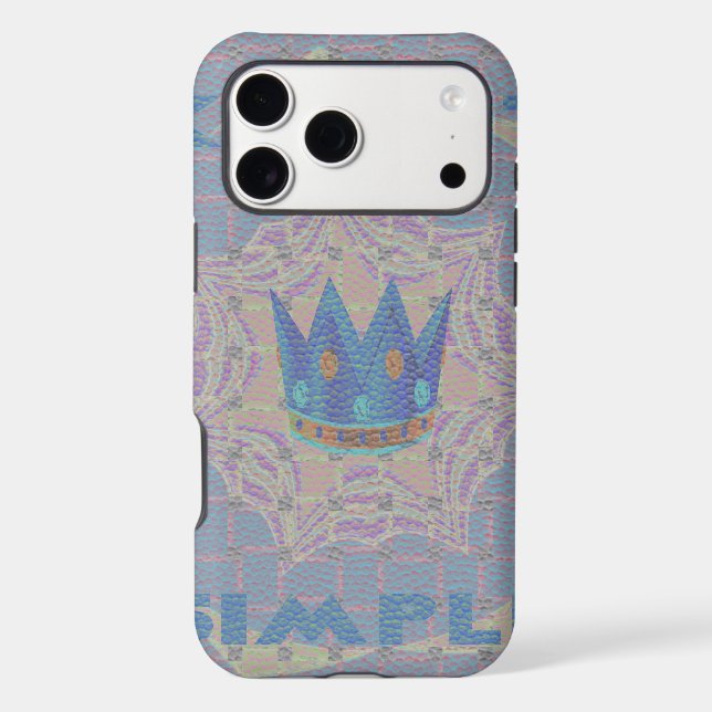 Keep It Simple: Pastel Royal Clarity Pattern Art (Back)