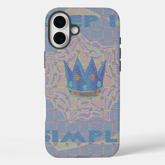 Keep It Simple: Pastel Royal Clarity Pattern Art Case-Mate iPhone Case (Back)