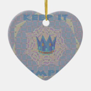 Keep It Simple: Pastel Royal Clarity Pattern Art Ceramic Tree Decoration