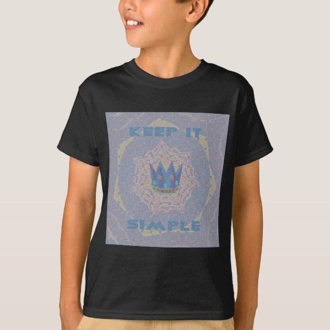 Keep It Simple: Pastel Royal Clarity Pattern Art T-Shirt (Front)