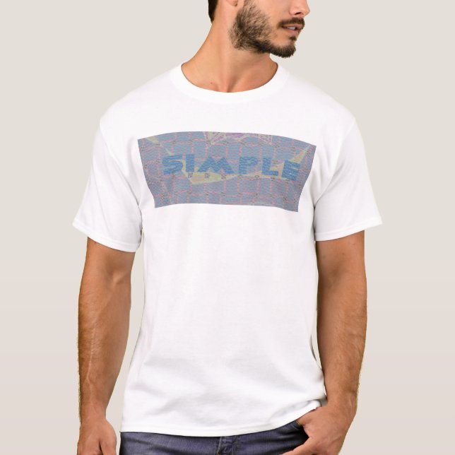 Keep It Simple: Pastel Royal Clarity Pattern Art T-Shirt (Front)