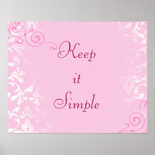Keep it Simple Poster (Front)