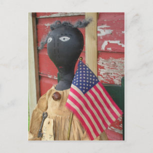 Keep It Simple Primitive Doll Postcard