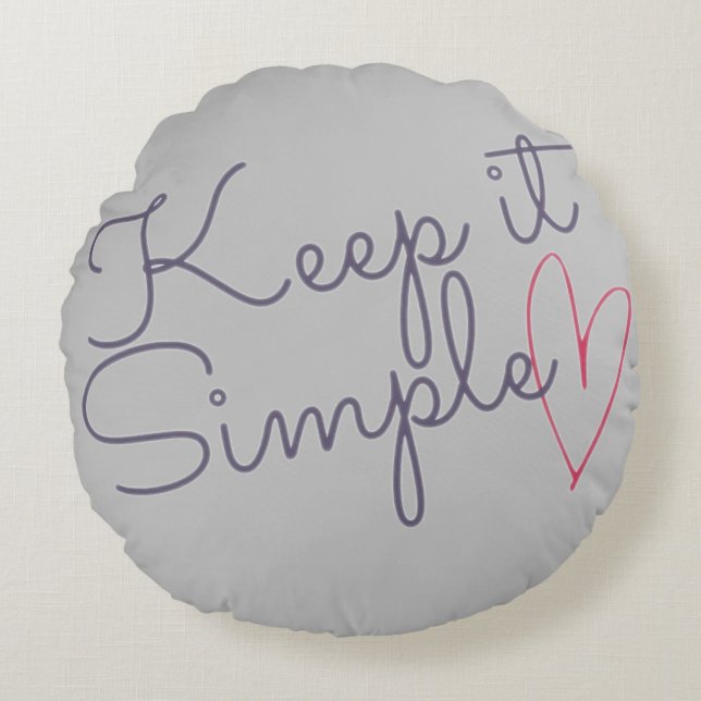 Keep it simple round cushion (Front)