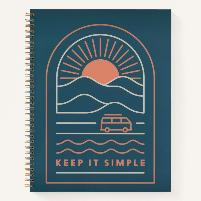 Keep It Simple Spiral Notebook (Front)