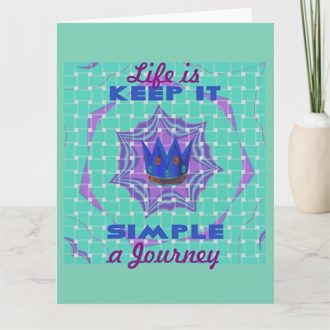 Keep It Simple: The Royal Clarity Pattern Art  Card (Front)