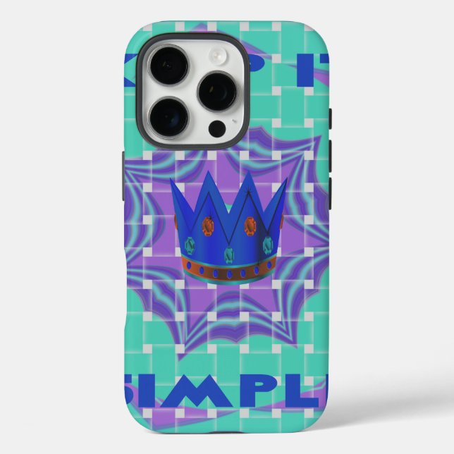 Keep It Simple: The Royal Clarity Pattern Art  Case-Mate iPhone Case (Back)