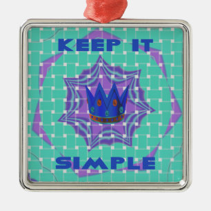 Keep It Simple: The Royal Clarity Pattern Art Metal Tree Decoration