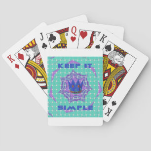 Keep It Simple: The Royal Clarity Pattern Art  Playing Cards