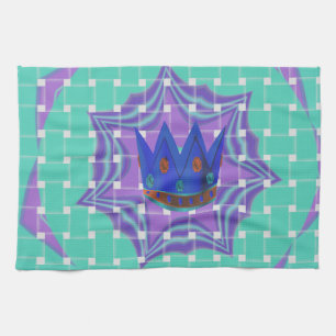 Keep It Simple: The Royal Clarity Pattern Art  Tea Towel