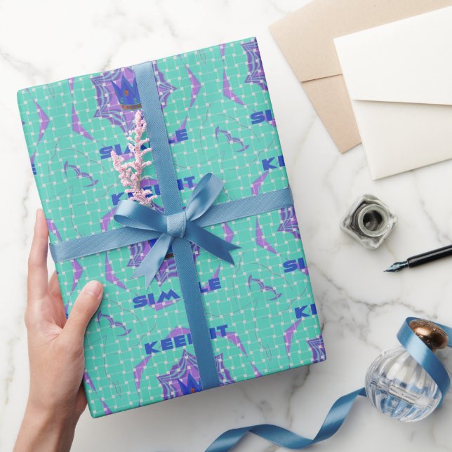 Keep It Simple: The Royal Clarity Pattern Art  Wrapping Paper (Gifting)