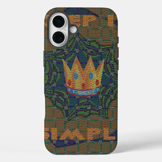 Keep It Simple: The Royal Clarity Pattern Design Case-Mate iPhone Case (Back)