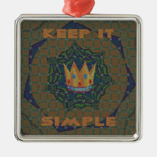 Keep It Simple: The Royal Clarity Pattern Design Metal Tree Decoration