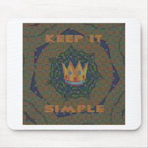 Keep It Simple: The Royal Clarity Pattern Design Mouse Mat