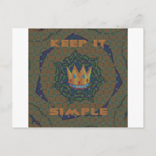 Keep It Simple: The Royal Clarity Pattern Design Postcard