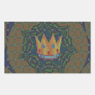 Keep It Simple: The Royal Clarity Pattern Design Rectangular Sticker