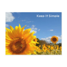 Keep It Simple with sunflowers