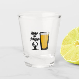 Keep It Simples Funny Golf Beer Shot Glass