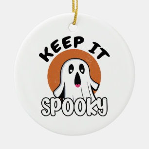 Keep it spooky ceramic tree decoration