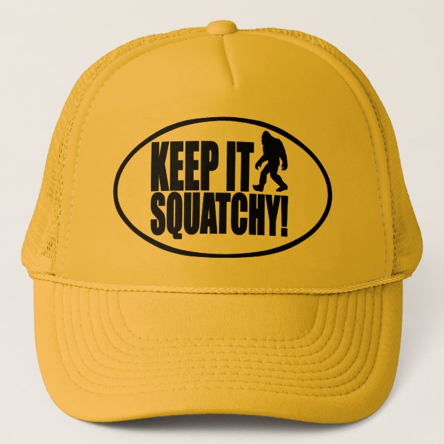 KEEP IT SQUATCHY! FINDING BIGFOOT - CLASSIC BOBO TRUCKER HAT (Front)