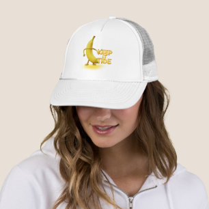 Keep It Tide – Funny Banana Typography Minimalist Trucker Hat