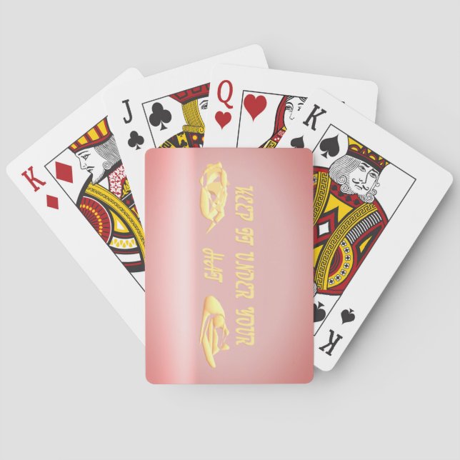 keep it under your hat secrets design    air fresh playing cards (Back)