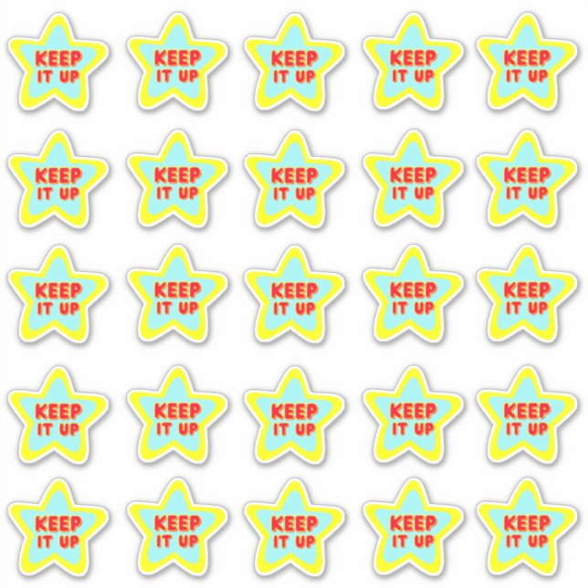 Keep it Up Fun Reward Teacher Stickers Pack (Front)