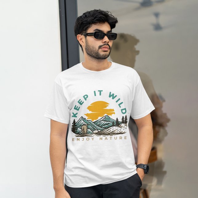 Keep It Wild Enjoy Nature - Outdoor Adventure T-Shirt (Creator Uploaded)