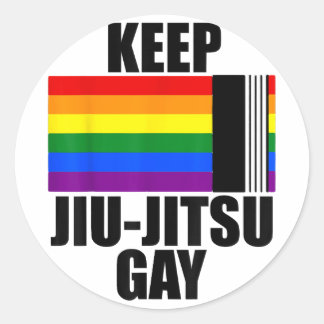 Keep Jiu Jitsu Gay Shirt LGBT Gay Pride Month 2024 Classic Round Sticker