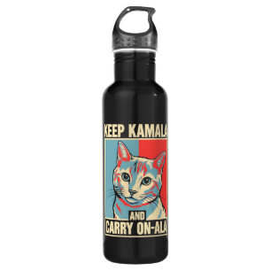 Keep Kamala and Carry On-A-La LA Kamala Harris 710 Ml Water Bottle