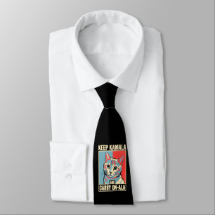 Keep Kamala and Carry On-A-La LA Kamala Harris Tie